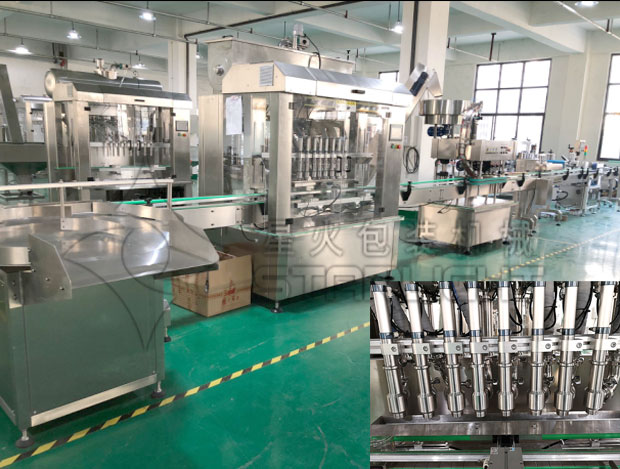 星火辣椒醬整套灌裝流水線展示