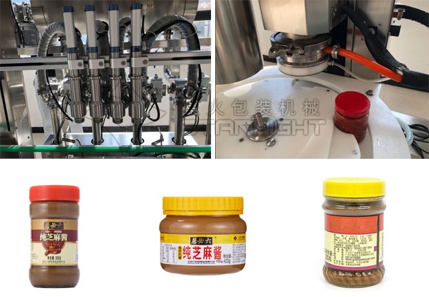 星火全自動(dòng)芝麻醬灌裝機(jī)設(shè)備細(xì)節(jié)及樣品
