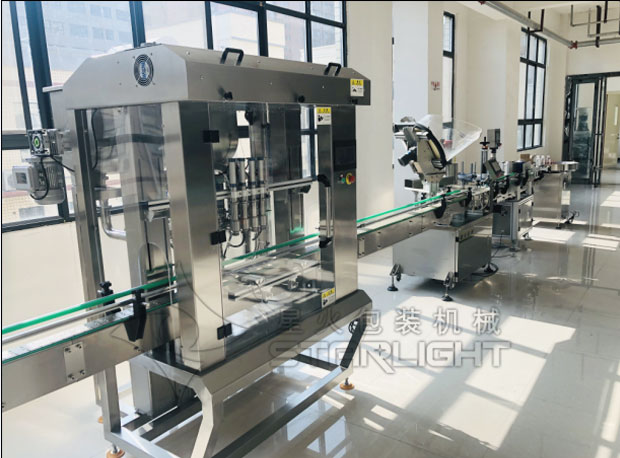 星火芝麻醬灌裝流水線(xiàn)設(shè)備展示