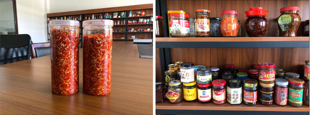 星火瓶裝辣椒醬包裝生產(chǎn)線設(shè)備樣品