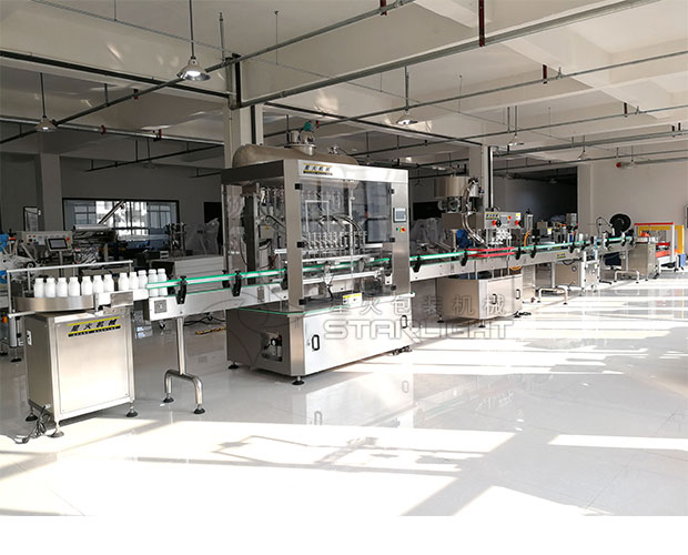 星火自動(dòng)香油灌裝流水線