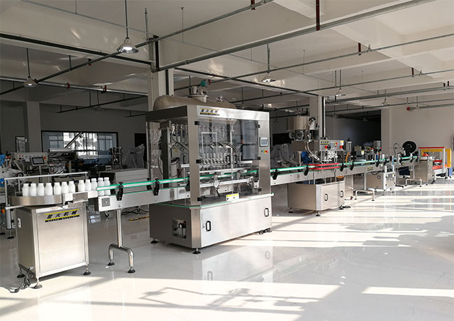 花生油自動灌裝流水線展示