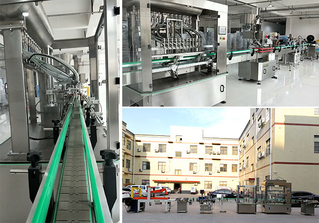 全套花露水灌裝流水線展示